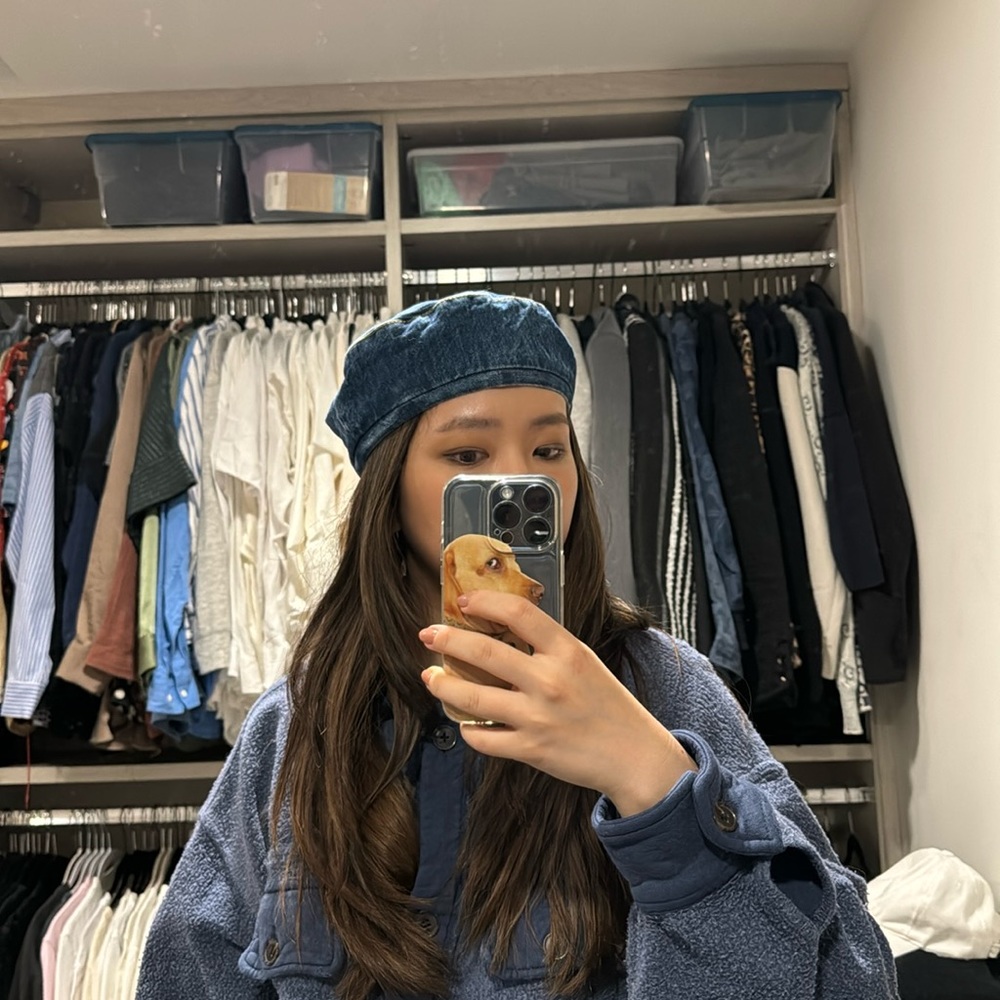 Denim beret